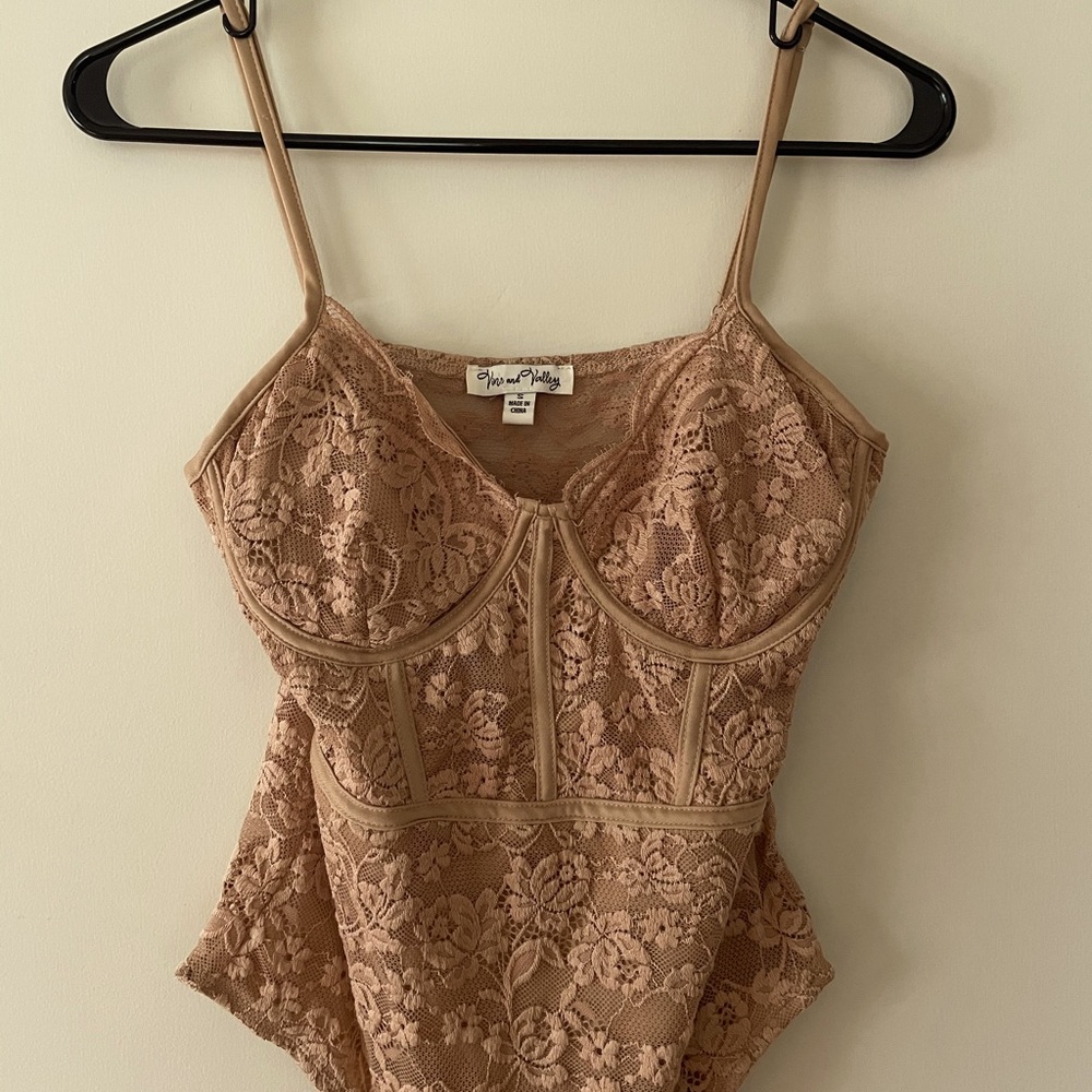 Nude Lace Bodysuit